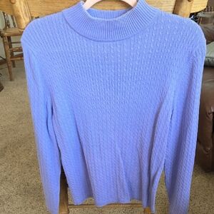 Karen Scott Light Purple Cowl Neck Sweater